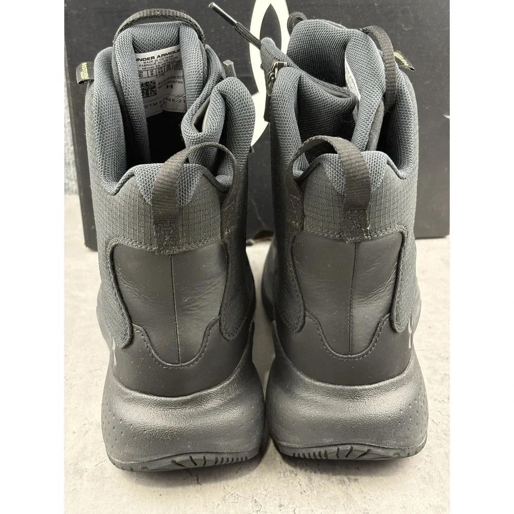 Under Armour 3028316 Men's Micro G Stellar Mid Boots, Black, Size 10 Waterproof